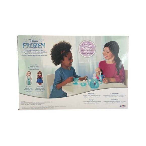 Disney Frozen Snowflake Shimmer Tea Set / 10 Pieces - Picture 2 of 3